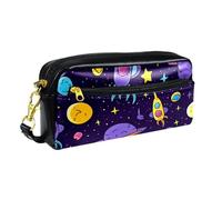 YTYVAGT Astuccio estetico,Sacchetto di matita,Cartoon Rocket Lovely Planets,Scatola di matita