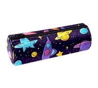 YTYVAGT Astuccio estetico,Sacchetto di matita,Cartoon Rocket Lovely Planets,Scatola di matita