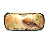 YTYVAGT Astuccio estetico,Scatola di matite,Daisy Bird in Fiore,Piccola matita Pouchhh