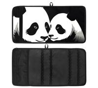 YTYVAGT Astuccio estetico,Scatola di matite,Simpatico Panda mamma e figlio,Piccolo sacchetto di matita