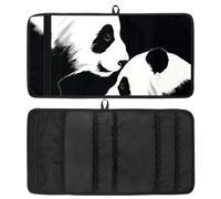 YTYVAGT Astuccio estetico,Scatola di matite,Simpatico Panda mamma e figlio,Piccolo sacchetto di matita