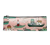YTYVAGT Astuccio per matite,Piccolo astuccio,Barche navi Ocean,Penna Pouch