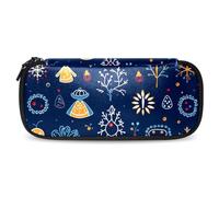 YTYVAGT Astuccio per matite,Piccolo astuccio,Cervo fiocco di neve angolo Natale,Penna Pouch