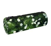 YTYVAGT Astuccio per matite,Piccolo astuccio,Fiore Campo Bianco Pattern,Penna Pouch