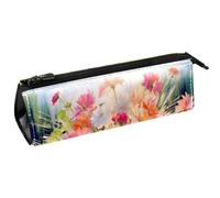 YTYVAGT Astuccio per matite,Piccolo astuccio,Margherite colorate nel prato primaverile,Penna Pouch