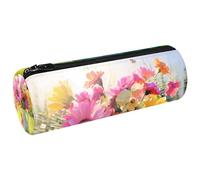 YTYVAGT Astuccio per matite,Piccolo astuccio,Margherite colorate nel prato primaverile,Penna Pouch
