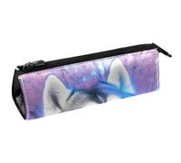 YTYVAGT Astuccio per matite,Piccolo astuccio per matite,Cane animale lupo,Penna Pouch
