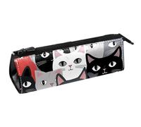 YTYVAGT Astuccio per matite,Piccolo astuccio,Simpatico gatto bianco e nero,Penna Pouch
