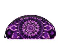YTYVAGT Astuccio per matite,Piccolo astuccio,Viola Mandala Skull Fiore,Penna Pouch