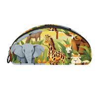 YTYVAGT Astuccio per matite,Piccolo astuccio,Zoo Cartoon Forest Animals,Penna Pouch