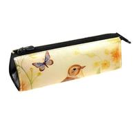 YTYVAGT Astuccio per matite,Sacchetti di matita,Daisy Bird in Flower,Astuccio per penne
