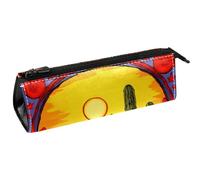 YTYVAGT Astuccio per matite,Sacchetti di matita,Welcome Green Desert Cactus,Astuccio per penne