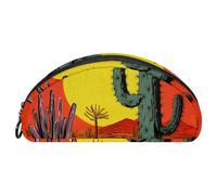 YTYVAGT Astuccio per matite,Sacchetti di matita,Welcome Green Desert Cactus,Astuccio per penne