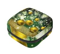 YTYVAGT Borsa mestruale,Sacchetto di immagazzinaggio del tovagliolo sanitario,Cartolina gialla di buon Natale,Borsa tampone per borsa