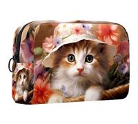 YTYVAGT Borse per trucco da donna,Borsa da toilette per uomo,Borsa cosmetica da viaggio, L22g2ju6ypq, 7.3x3x5.1 in, Durevole