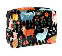 YTYVAGT Borse per trucco da donna,Borsa da toilette per uomo,Borsa cosmetica da viaggio, S30e8ij8som, 7.3x3x5.1 in, Durevole