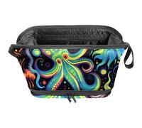YTYVAGT Borse per trucco da donna,Borsa da toilette per uomo,Borsa cosmetica da viaggio, X36z8my2omi, 10.6x5.9x5.5 in, Moda