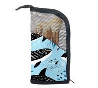 YTYVAGT Borse per trucco da donna,Borsa da toilette per uomo,Borsa cosmetica da viaggio, Y49i2aj5icm, 9.4x4.9 in, moderno