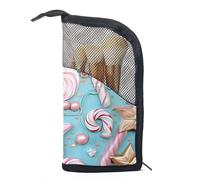 YTYVAGT Borse per trucco da donna,Borsa da toilette per uomo,Borsa cosmetica da viaggio, Y59s0cp4for, 9.4x4.9 in, Durevole