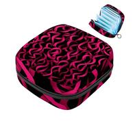 YTYVAGT Piccola borsa da viaggio per trucco,Borse cosmetiche per le donne,Nastro rosa per cancro al seno,Borsa mestruale
