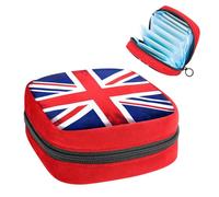 YTYVAGT Piccola borsa di trucco da viaggio,Borse cosmetiche per le donne,Bandiera del Regno Unito,Borsa periodo