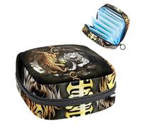 YTYVAGT Sacchetto di immagazzinaggio del tovagliolo sanitario,Borsa mestruale,Sacchetto del cuscinetto,Pettegolezzi di Dragon Tiger Tai Chi,Sacchetto di periodo