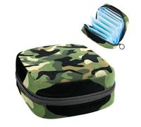 YTYVAGT Sacchetto di immagazzinaggio del tovagliolo sanitario,Borsa mestruale,Sacchetto del cuscinetto,Camouflage classico tradizionale,Sacchetto di periodo