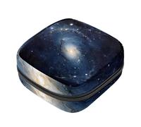 YTYVAGT Sacchetto di immagazzinaggio del tovagliolo sanitario,Borsa mestruale,Sacchetto del cuscinetto,Universo sogno e pianeta del cielo,sacchetto del periodo