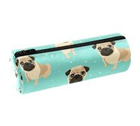 YTYVAGT Sacchetto di matita,Piccolo astuccio,Cartoon Pug Dog Pattern,Penna Pouch