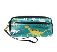 YTYVAGT Sacchetto di matita,Piccolo astuccio di matita,Dinosauro bianco stile,Penna Pouch