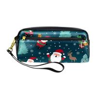 YTYVAGT Sacchetto di matita,Piccolo astuccio di matita,Natale Babbo Natale pupazzo di neve,Penna Pouch