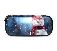 YTYVAGT Sacchetto di matita,Piccolo astuccio di matita,Pupazzo di neve di Natale in inverno,Penna Pouch