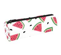 YTYVAGT Sacchetto di matita,Piccolo astuccio di matita,Sfondo bianco rosa anguria,Penna Pouch