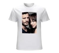 YU CUI Jamie Dornan T-Shirt for Men, Tee T-Shirt WhiteXL