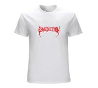 YU CUI Men's Benediction Band Death Metal Band Men's T-Shirt T-Shirt WhiteM