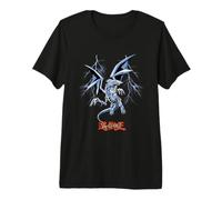 Yu-Gi-Oh! Grafica da Gioco con Drago Bianco Occhi Blu Maglietta Premium