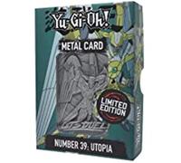 Fanattik- Yu-Gi-Oh-Metal Silver Card Collectible-Number 39: Utopia, KON-YGO46