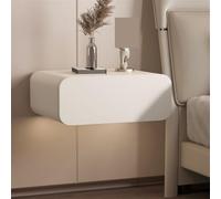 Yu Shuai Comodino, Comodino sospeso Piccolo comodino moderno sospeso con cassetto Cassetti sospesi Comodino Armadietto portaoggetti for camera da letto Bagno Piccoli spazi(White,45 * 40 * 20cm)