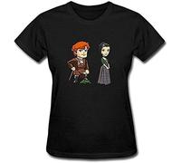 YUAI Hope Johnson - Maglietta da donna con logo Outlander Jamie Fraser, Nero , XXL