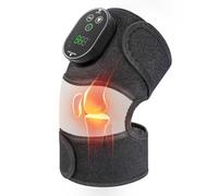 YUANBO Massaggiatore per ginocchio riscaldato senza fili, massaggiatore per ginocchia 3 in 1 con calore per ginocchia, gomito, spalla, con 3 modalità di vibrazione e riscaldamento