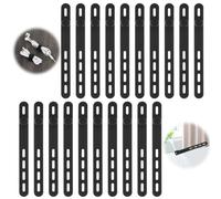 Yuanchu 20 fascette in silicone, fascette riutilizzabili per il caricabatterie del cellulare, organizer per cavi multifunzione, per la gestione dei cavi, organizer per cavi per la casa, l'ufficio