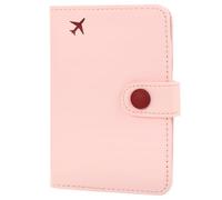 Yuanchu Custodia per passaporto Rfid rosa per viaggi, custodia a portafoglio per donne e uomini, famiglia nave da crociera, grazioso libro per passaporti con portapenne, organizer per documenti