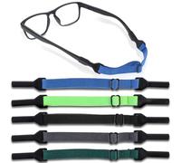 Yuanchu Fascia per occhiali regolabile, 5 pezzi, antiscivolo, per bambini, sport, assorbimento del sudore, fascia per occhiali per piccola circonferenza della testa, da uomo, da lettura, multicolore,