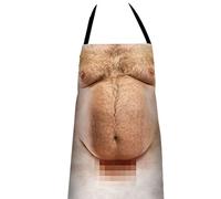 YuanDan Grembiule da Cucina Divertente Divertente Sexy, Grembiuli da Cucina per Pancia da Uomo Divertente Grembiule da Cucina Divertente per Barbecue da Cucina Grembiule Creativo 3D
