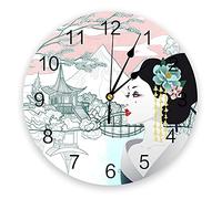 yuandd Orologio da parete in stile giapponese Cucina Casa Soggiorno Camera da letto Decorativa Camera dei bambini Decorazione da parete Orologi appesi
