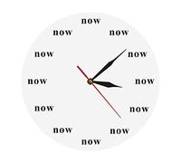 yuandd The Time is Now Orologio da parete Now Time Orologio motivazionale Regalo di consapevolezza Il potere di adesso Il tuo promemoria quotidiano per vivere nel presente (senza cornice)