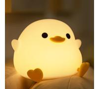 YuanDian Dodo Duck LED Night Light - Lampada in silicone per camera da letto, soggiorno - Lampada da comodino ricaricabile e con sensore a sfioramento
