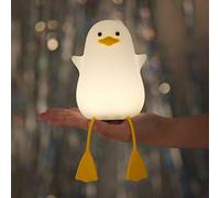 YuanDian Lucina Notturna Anatra Carina per Camera da Letto, Lampada a Forma di Gabbiano e Pulcino in Silicone, Regalo di Natale per Donne e Adolescenti