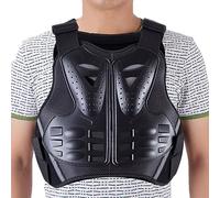 YuanDiann Da corsa Gilet colonna vertebrale Pettorale Attrezzatura di Protezione Ciclismo Motociclo Sci Equitazione Skateboarding Racing Bicicletta Motocross Petto Protezione, Nero , L