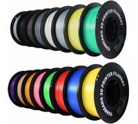 YUANEANG - Filamento PLA per stampanti 3D, filamento PLA monocolore, 1,75 mm, per la maggior parte delle stampanti 3D FDM, 1 kg x 16 bobine
